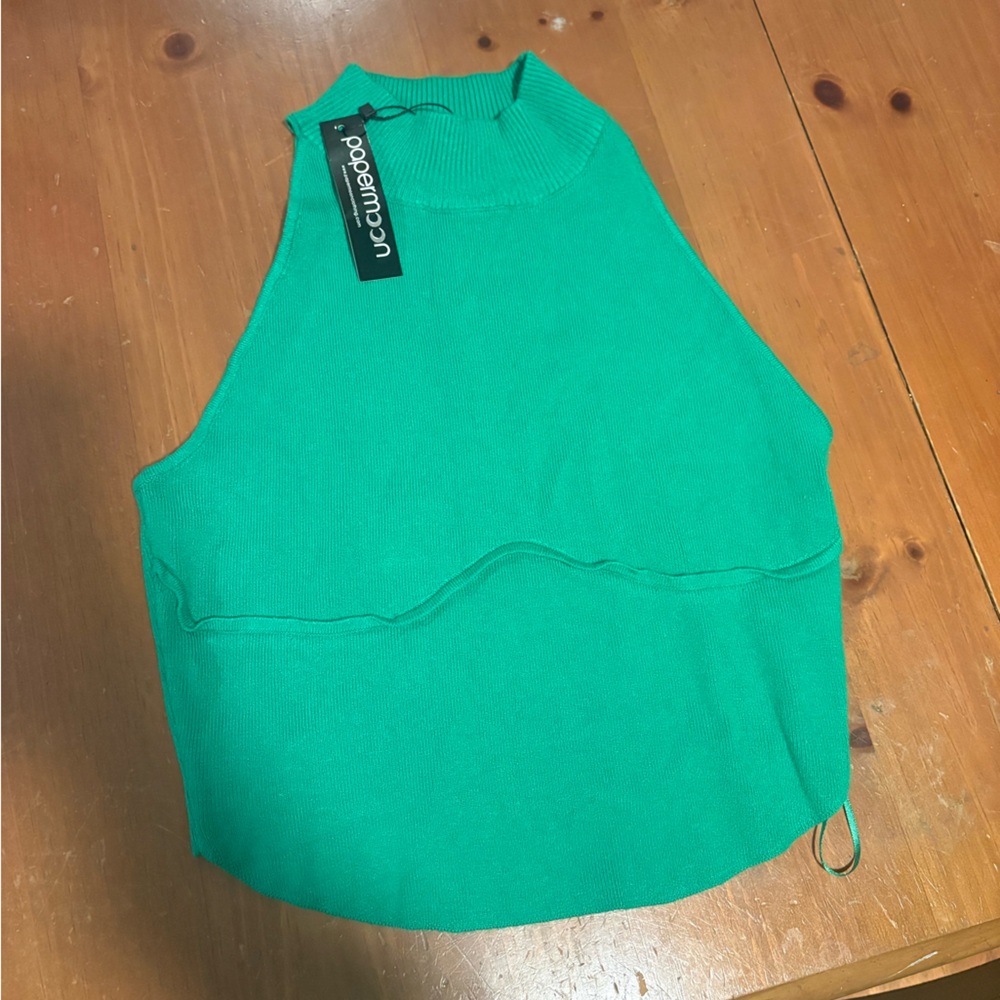 Papermoon Vibrant Green Knit Top